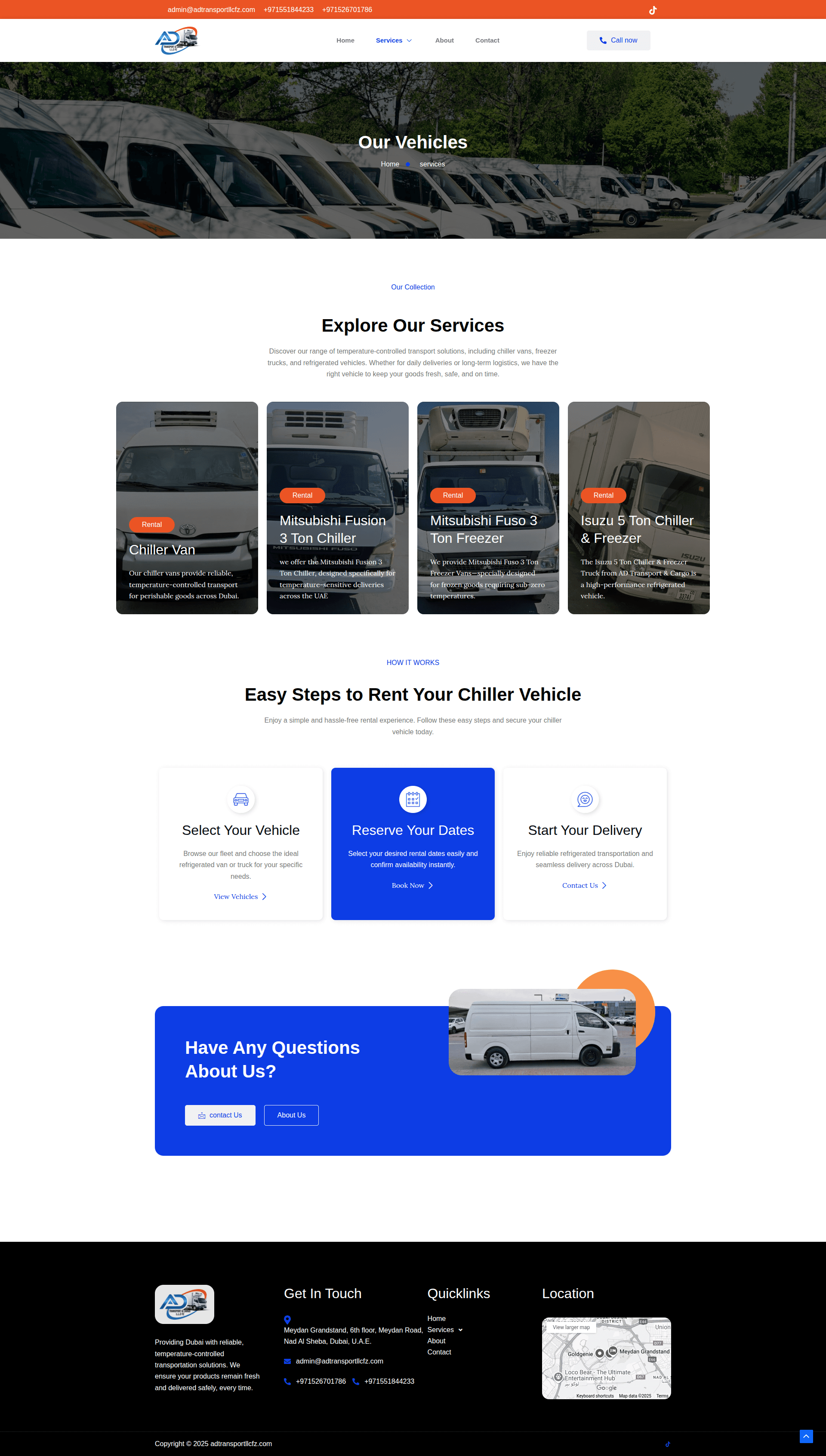 AD Transport LLC FZ | Dubai Refrigerated Transport