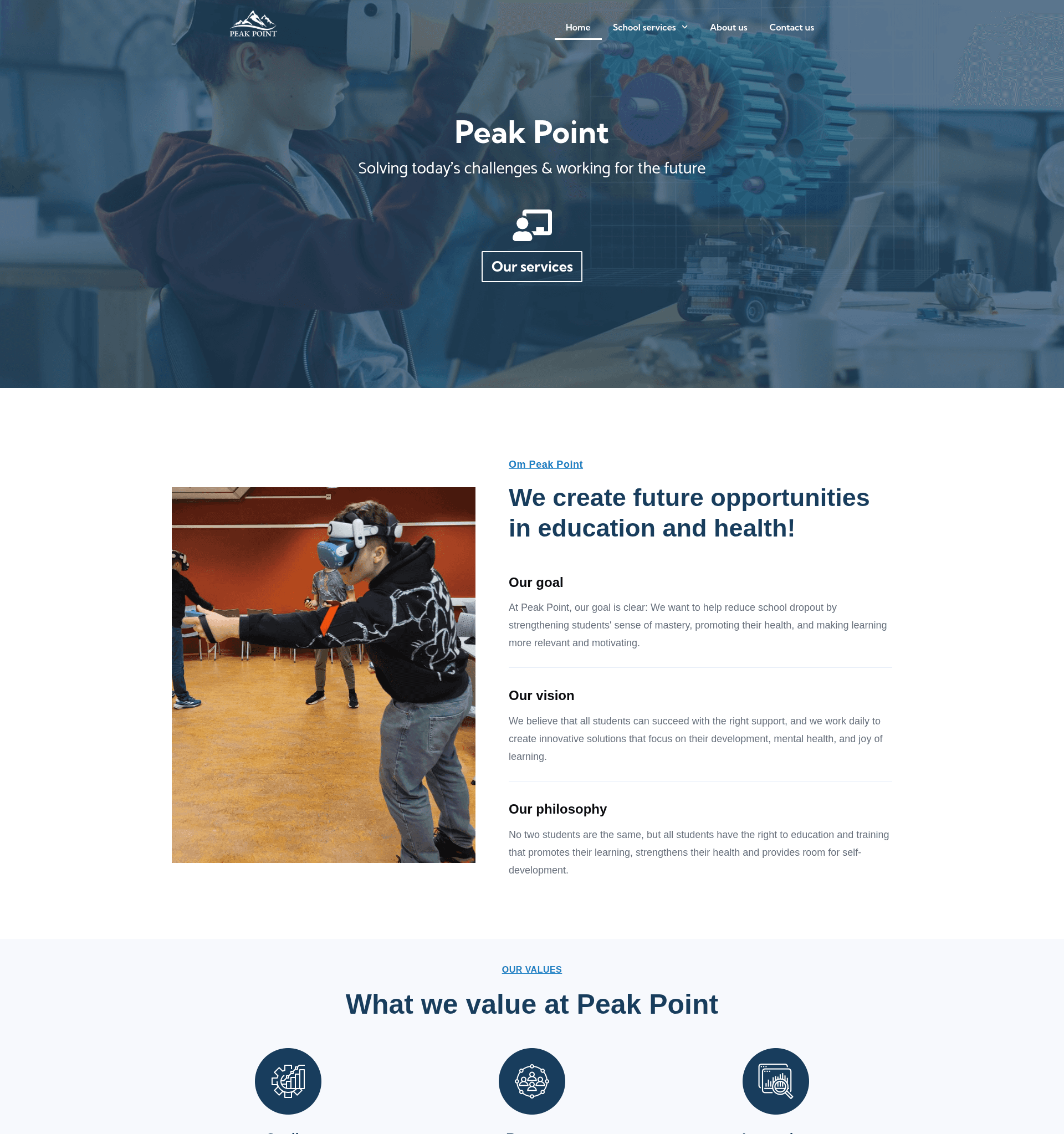 Peak Point — EdTech for At-Risk Students